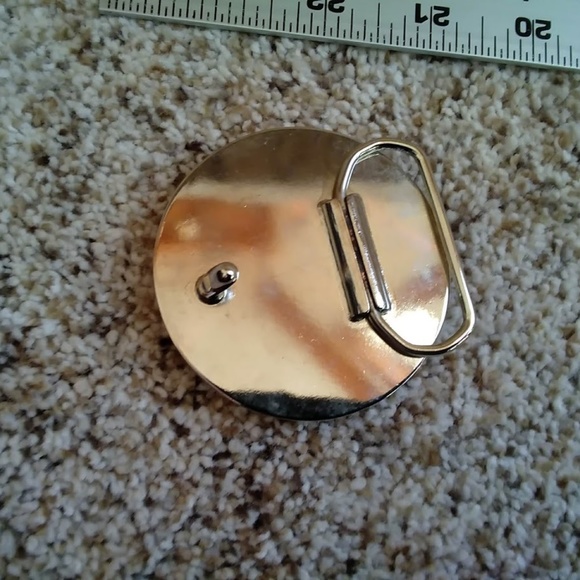 NWOT - DICHROIC Belt Buckle Fused Glass